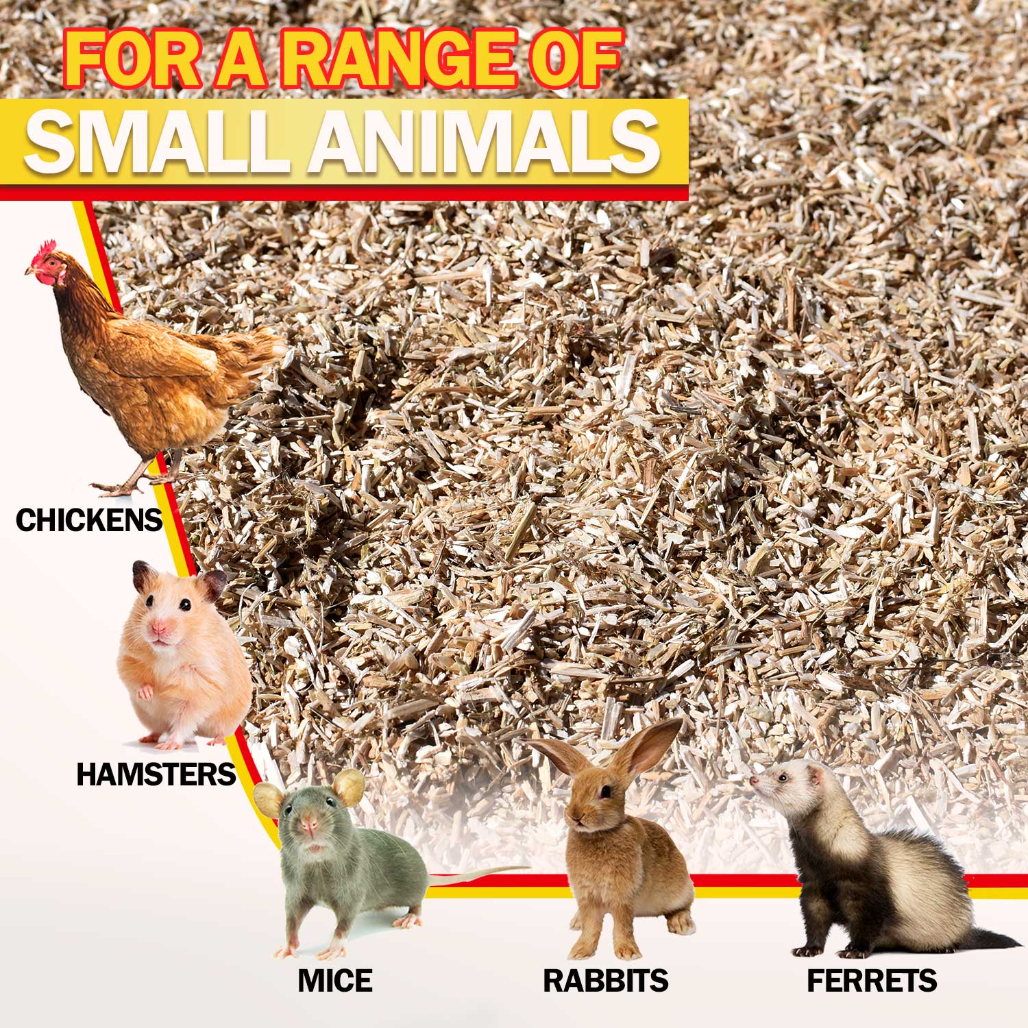 My Favorite Chicken - Vendita all'ingrosso Letto - Cani e gatti - Letto in Canapa Premium per Pollai, Ballotta da 5 piedi cubi7