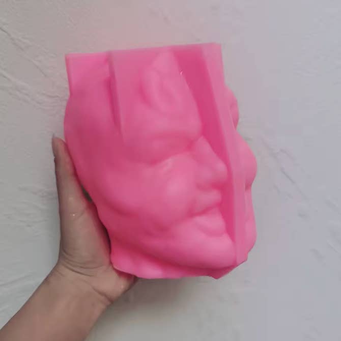 Johnny Funny Face Bust Candle Mold – Silicone Sculpture Mold for wholesale by Essential Candle Supply