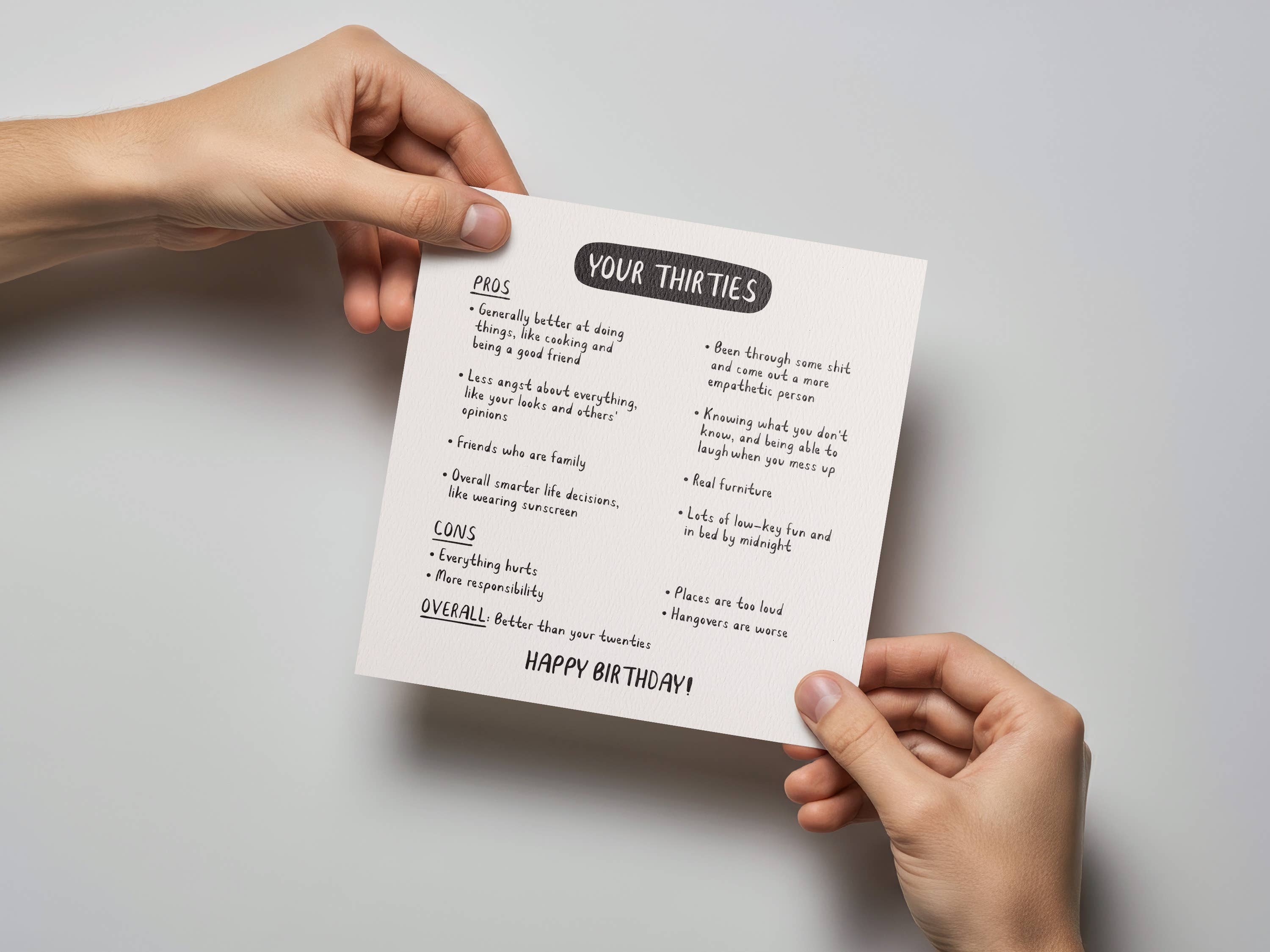 Kwohtations - Wholesale Birthday Card - Your Thirties Birthday Card2