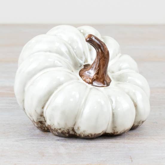 Gainsborough Giftware x Portland Living – Engroshandel Krans – Glaseret græskarpynt, 14,2 cm0