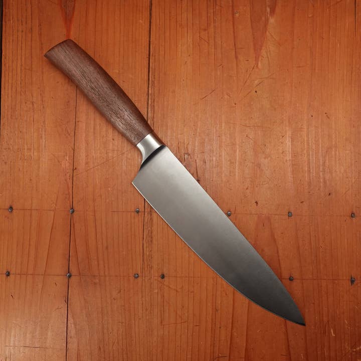 Bernal Cutlery - Wholesale Kitchen/Utility Knife - Friedr Herder Madera 8" Chef Forged Stainless Walnut 1/2 Bolster