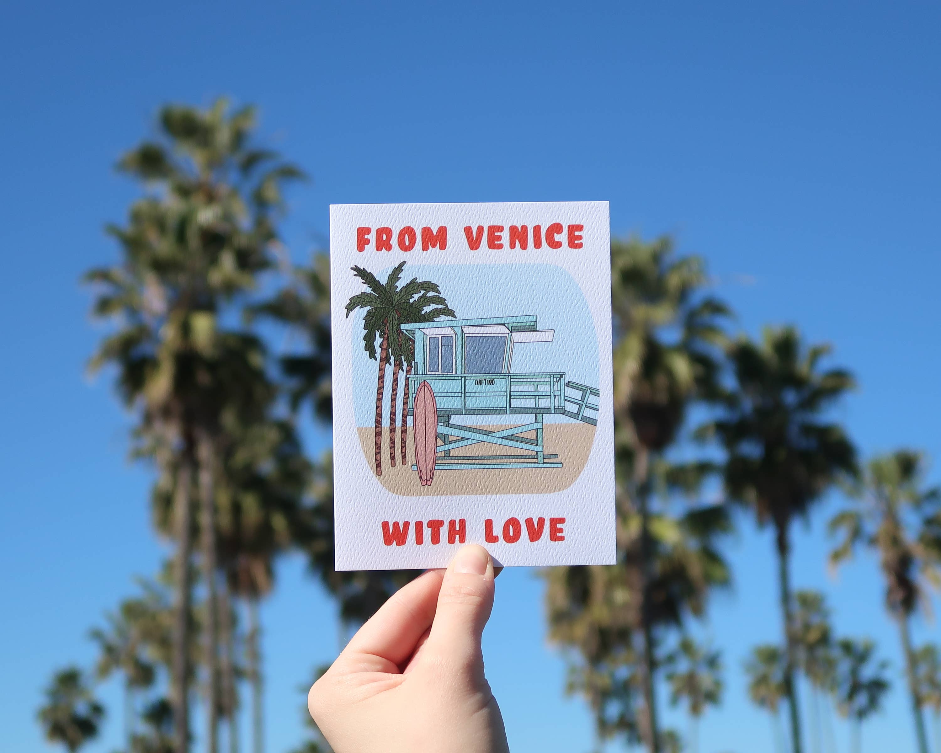 Illustrating Amy - Vente Cartes de déclaration d'amour - Carte Venice Beach3