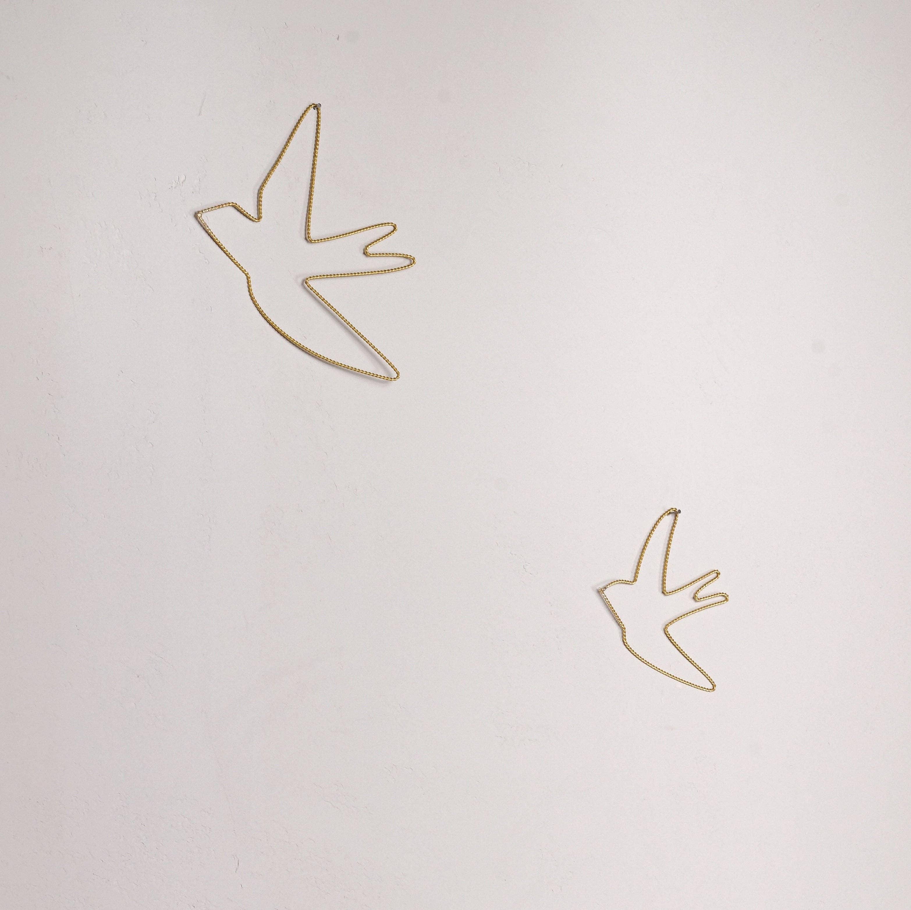 Bohome Living - Venta al por mayor Papel pintado 3D - Golondrina torcida de latón1