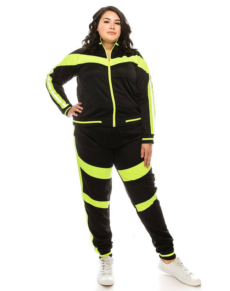 Victorious - Wholesale Tracksuit - Women's - Women Reflective Track Suits Plus Size8