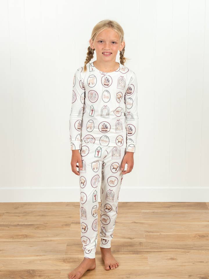 Christmas Nativity Toddler/Youth Pajama Set for wholesale by American Farm Company