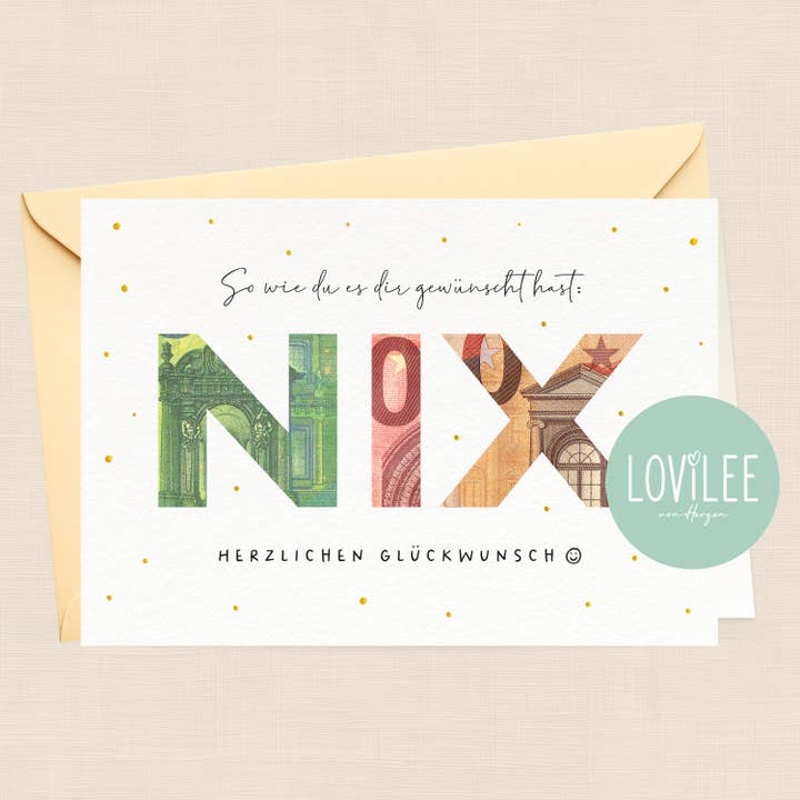 Nix | Cartão de oferta dobrável | Nº GGK-S1-07 por atacado de LOViLEE