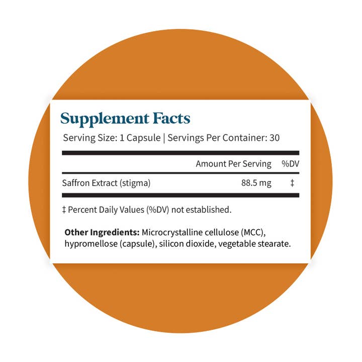 Pattern Wellness - Wholesale Oral Supplement/Vitamin - Saffron Extract