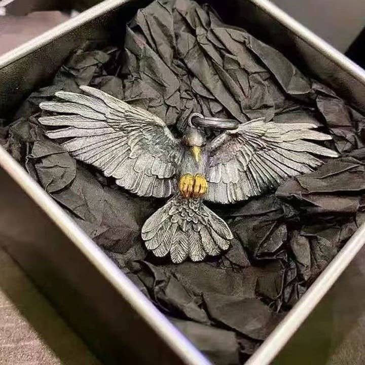 SALINA TRADING INC - Vendita all'ingrosso Collana con ciondolo/pendaglio - Collana con pendente Retro Falcon Gioielli alla moda Hip Hop1