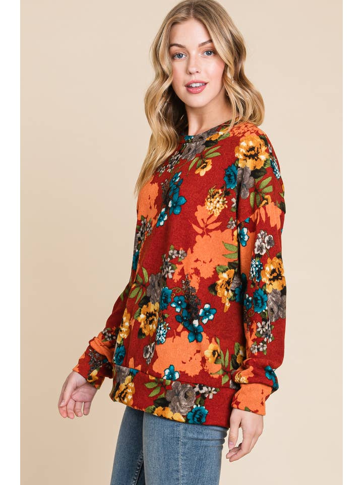 BOMBOM - Wholesale Knit Top - Women's - TL1941 FLORAL KNIT TOP7