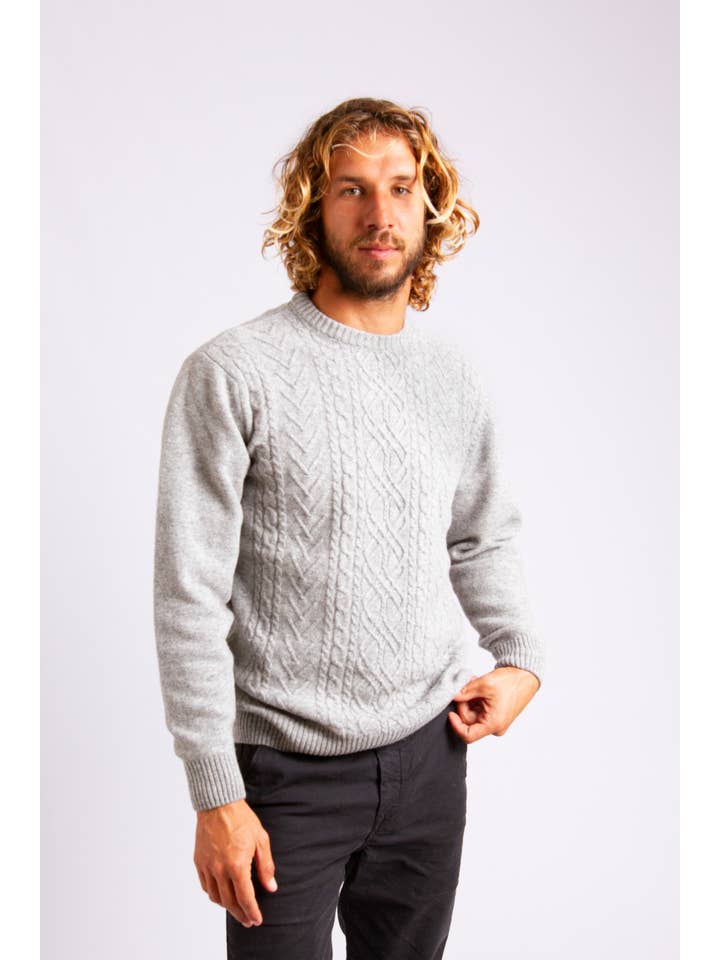 Gris Suéter de pescador - gris claro de venta al por mayor en Faire