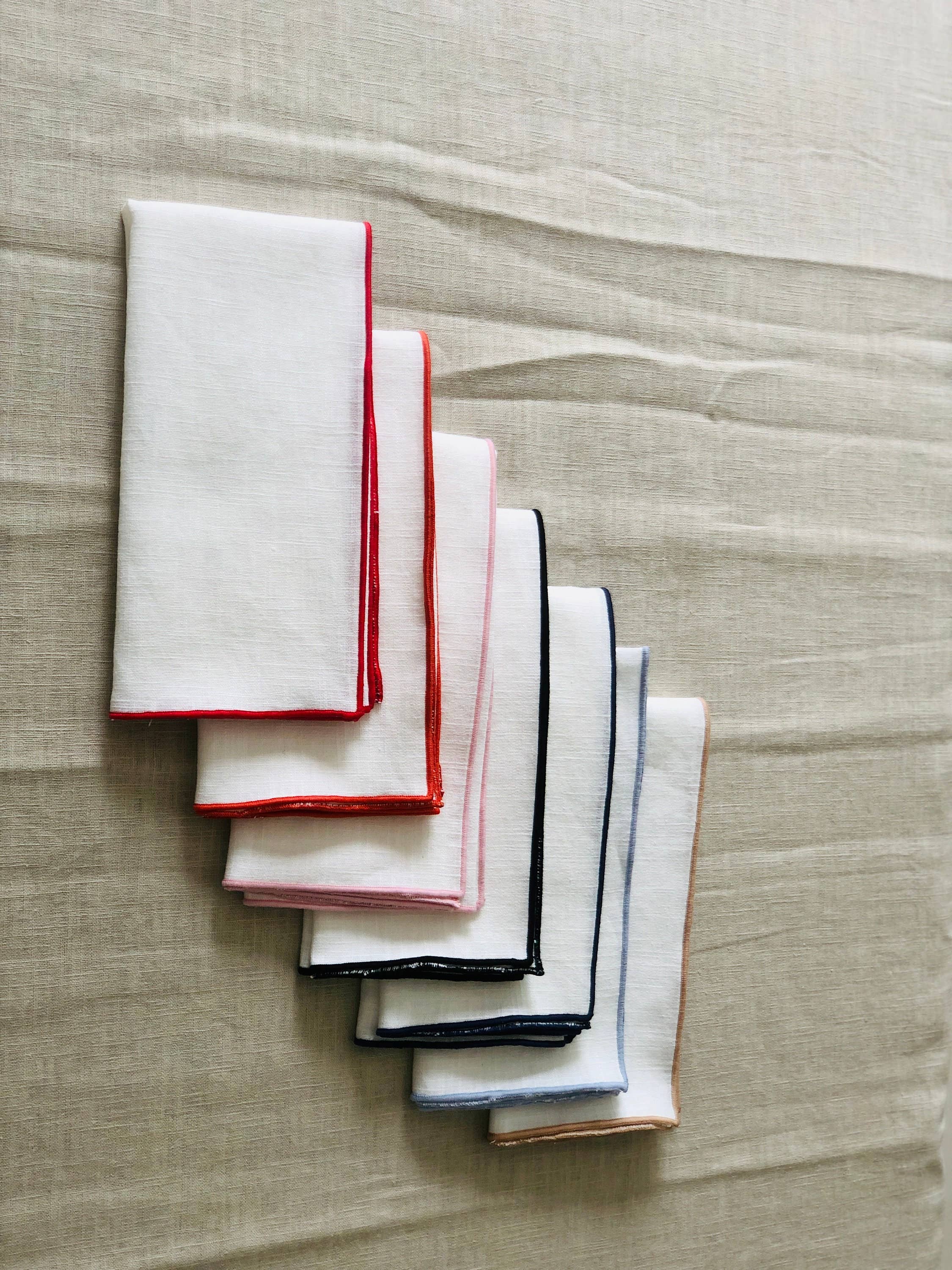 Belle Linen - Wholesale Dinner & Cloth Napkin - Blank Ivory Linen Napkins for Embroidery and Table Decor7