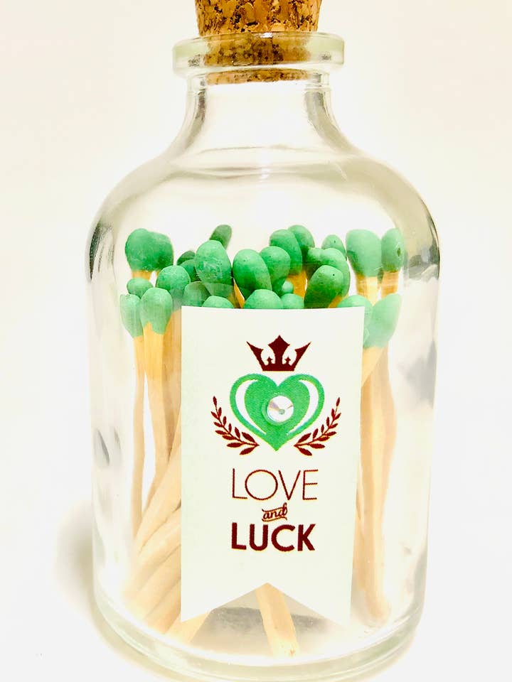 Partidos de 2 pulgadas, color verde para venta al por mayor de Love & Luck Greetings