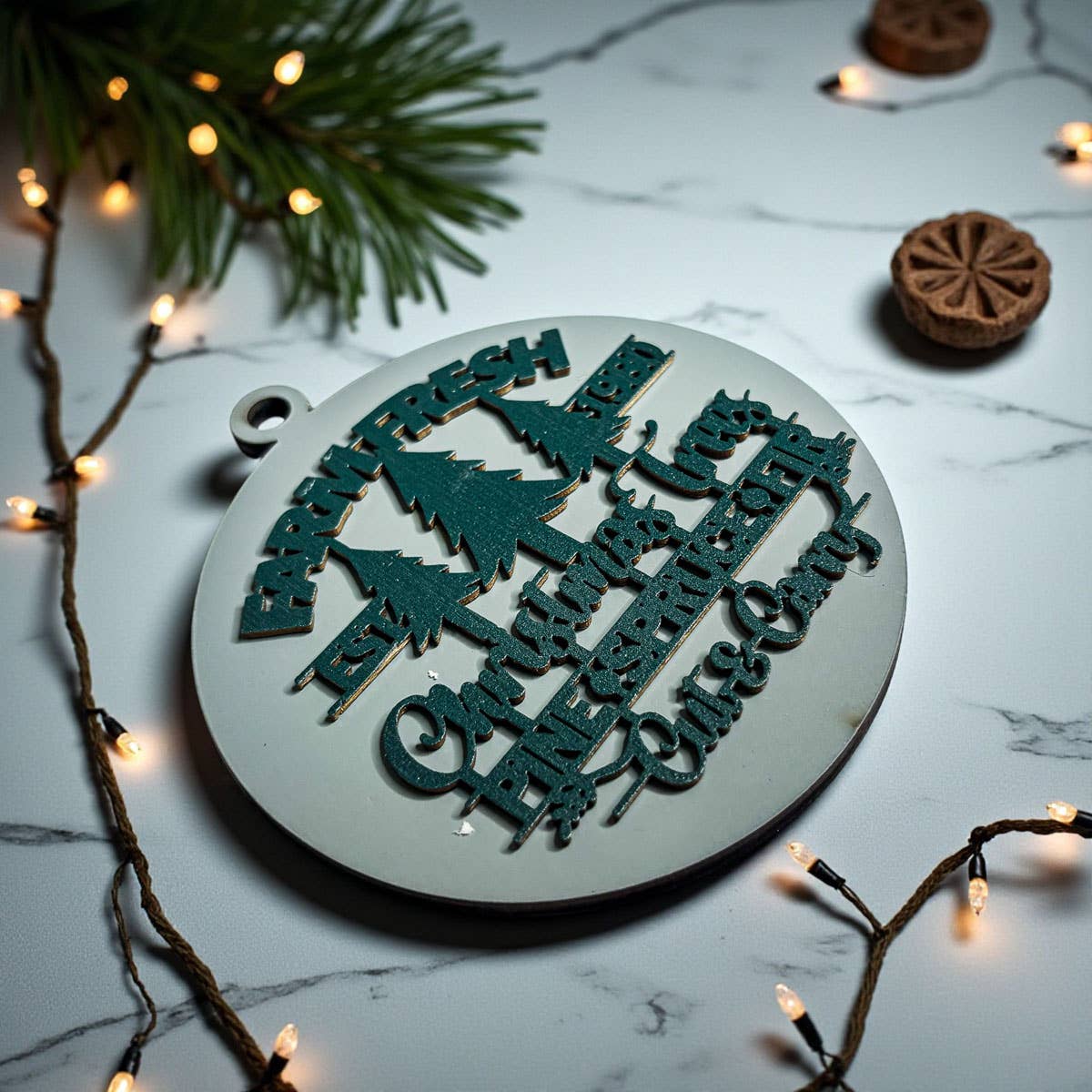 Gia Roma - Wholesale Ornament - Hanging Christmas Decor + Handmade Wooden Ornament Funny70