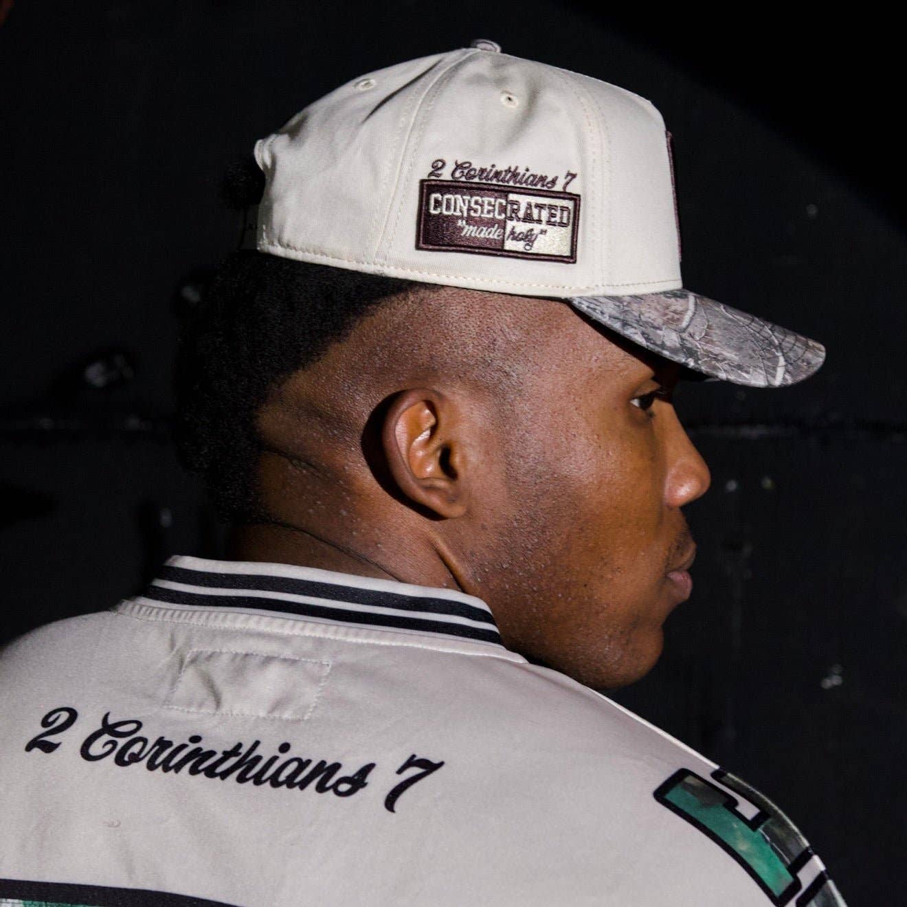 Malta Apparel LLC - Wholesale Baseball Cap - Unisex - CONSECRATED Premium SnapBack - Cream/Malta Woodland Camo10