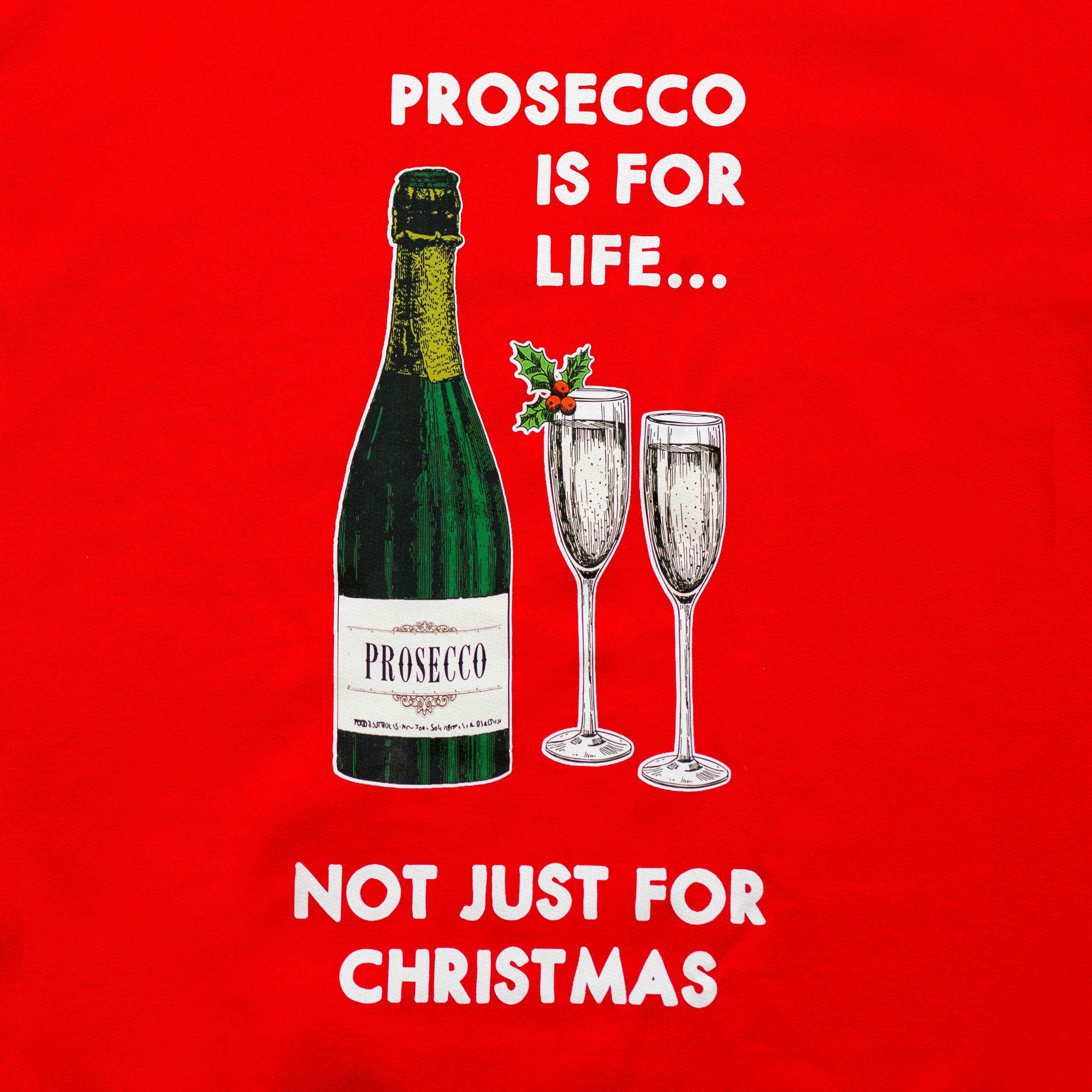 Of Life & Lemons - Wholesale Graphic Sweatshirt - Unisex - 'Prosecco Is For Life' Christmas Jumper5