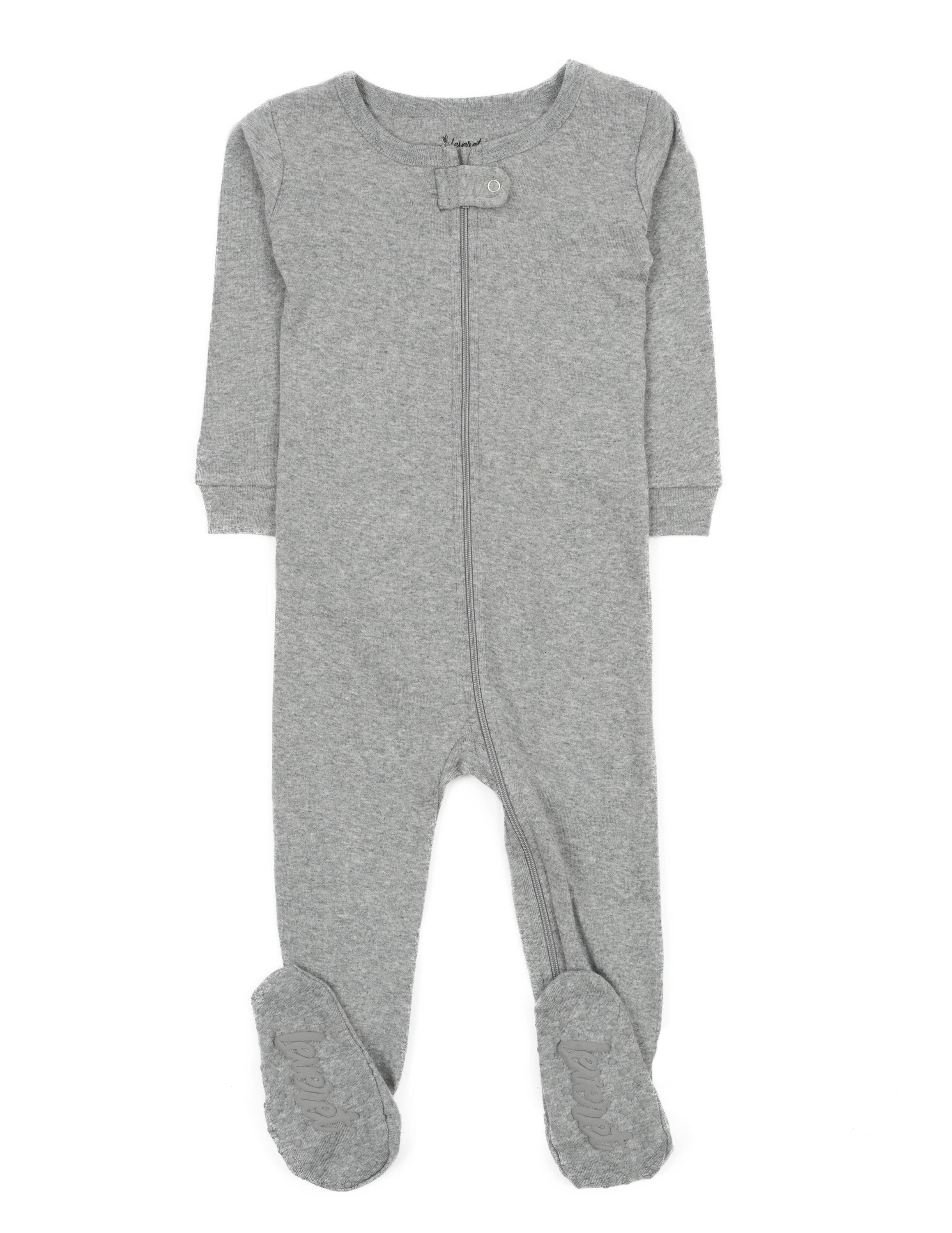 Leveret Pajamas – Fato de dormir – Bebé por atacado – Pijama de algodão com pés para crianças sólido11