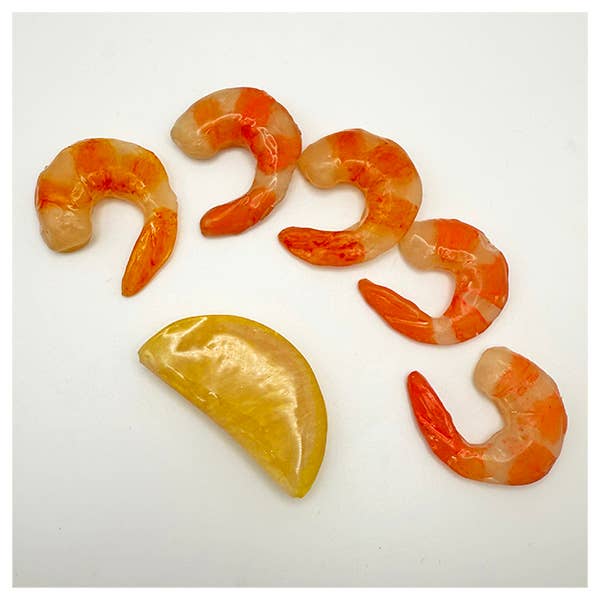 Ensemble d'Aimants Cocktail de Crevettes pour la vente par Anna Chovie