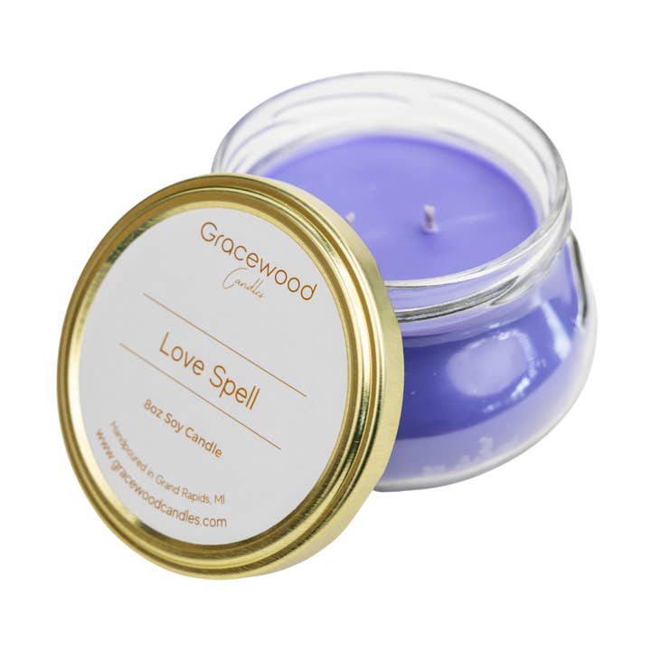 Love Spell Candle|Scented Candle|Soy Candle|Non Toxic Candle for wholesale by Gracewood Candles
