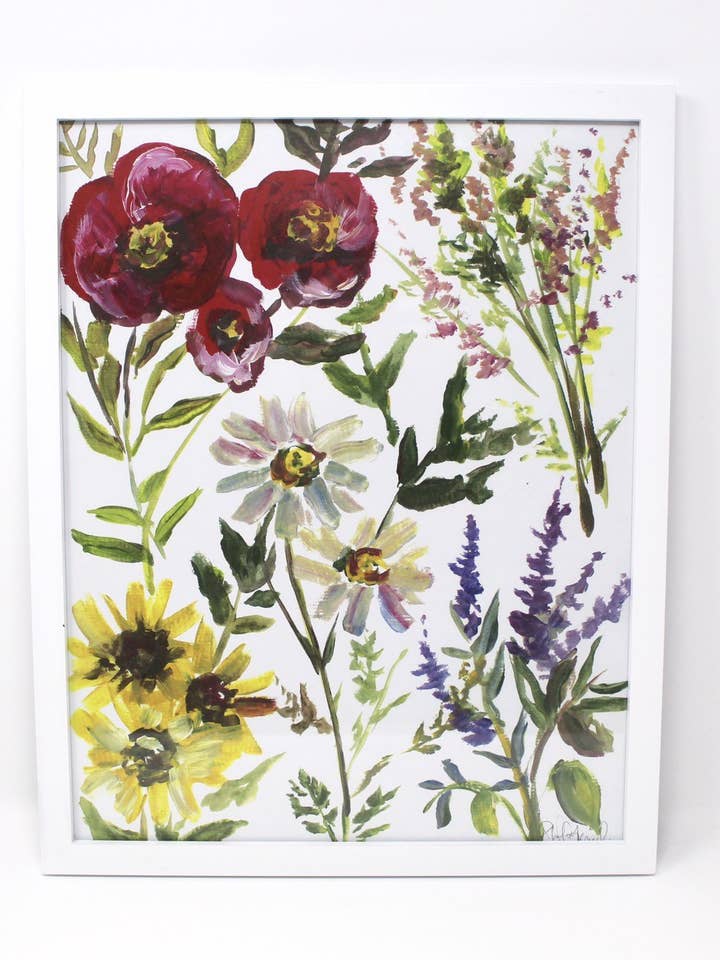 Wildflower Art Print for wholesale by Shelby Kregel Art and Design