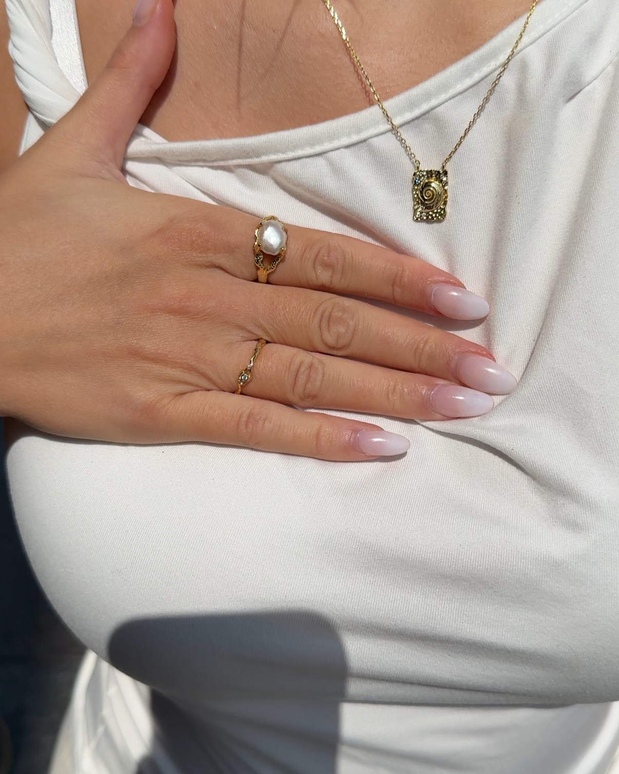 Nava Copenhagen – wholesale Single stone/solitaire ring – Osiris Ring - Gold Plated3