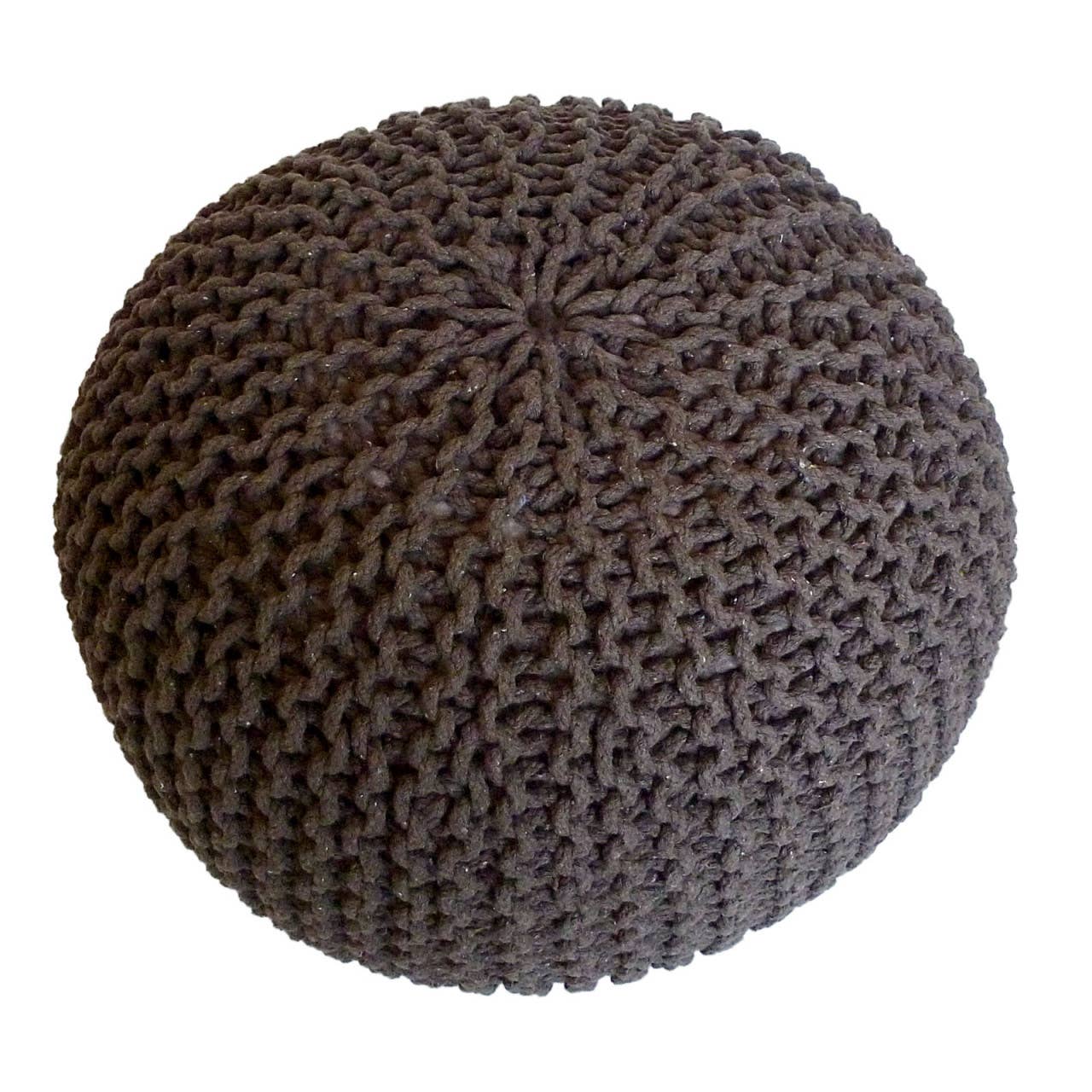 Voglrieder - Wholesale Pouf - Pouf, diameter 55 cm, knitted stool, pouf, pouf, floor cushion, large28