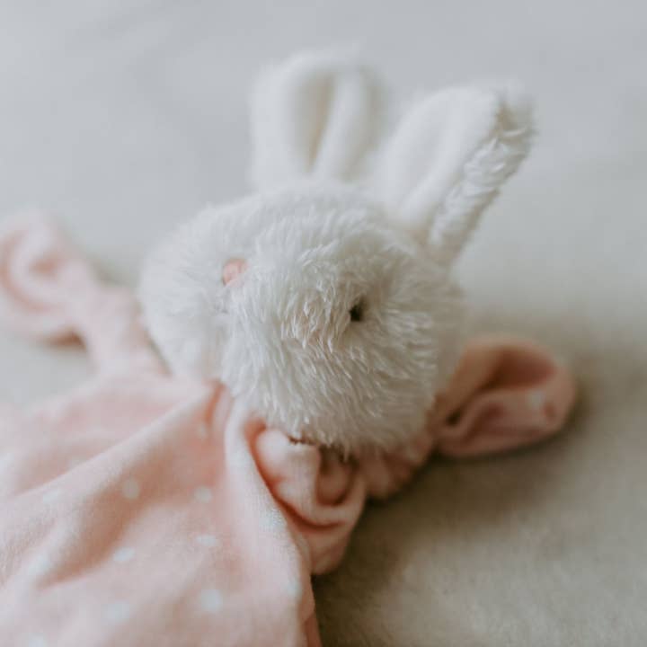 Bunnies By the Bay - Wholesale Security/Cuddle Blanket - Baby - Blossom Bunny Knotty Friend