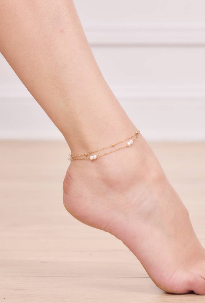 BYREN | ÉLINE L'ATELIER - Wholesale Anklet - Stainless steel foot chain 624AQ114