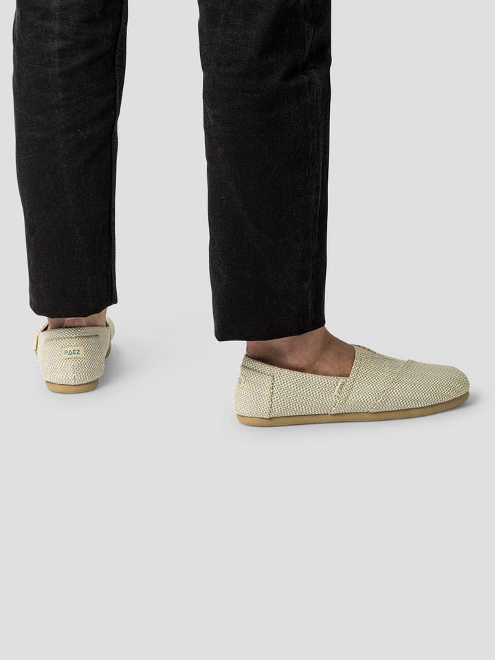 Paez - Vente Baskets à enfiler – homme - BEURRE DE PANAMA CLASSIQUE - HOMME