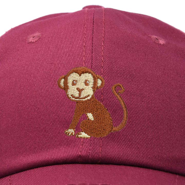 Dalix - Wholesale Baseball cap – Kids - DALIX Cute Monkey Kids Hat Embroidered Ball Cap Girls Boys21