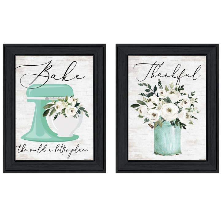 Trendy Decor 4U - Wholesale Gallery Wall Set - "A Better Batter" Bedroom Wall Art, Charcoal Frame