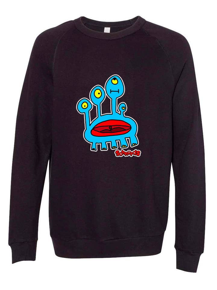 Blue Schnerd Lightweight Eco Terry Crewneck Sweatshirt for wholesale by Schnerds
