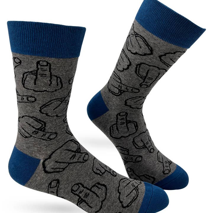 Flip Off Finger Men's Novelty Crew Socks and other Purchase Wholesale flip. Free Returns & Net 60 Terms on Faire trending on Faire.