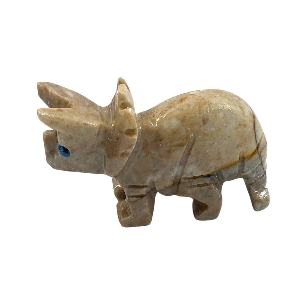 Earths Elements Wholesale - Wholesale Retailer Sample - Home Decor - Crystal Animal - Triceratops Soapstone<br>3