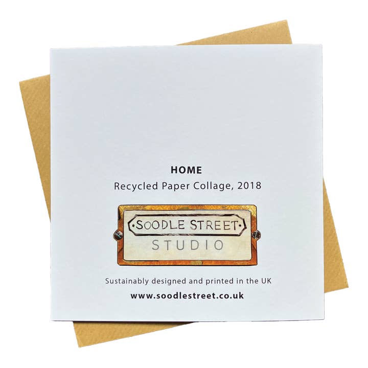 Soodle Street Studio – wholesale House-warming card – Slate House Architecture Greetings Card1
