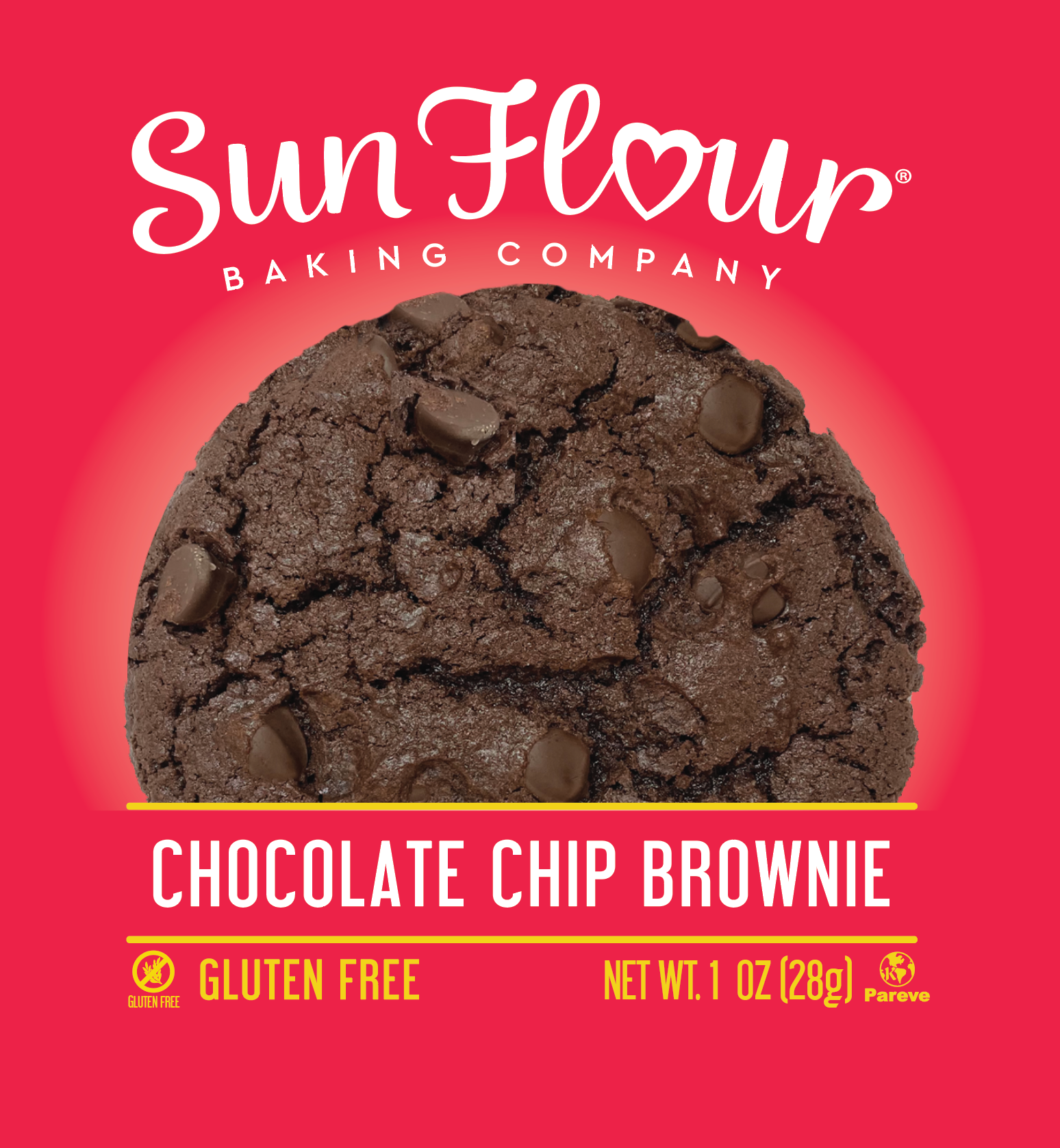 Sun Flour Baking Company - Wholesale Cookie - Gluten Free Chocolate Chip Brownie Cookie 1oz  36/Case2