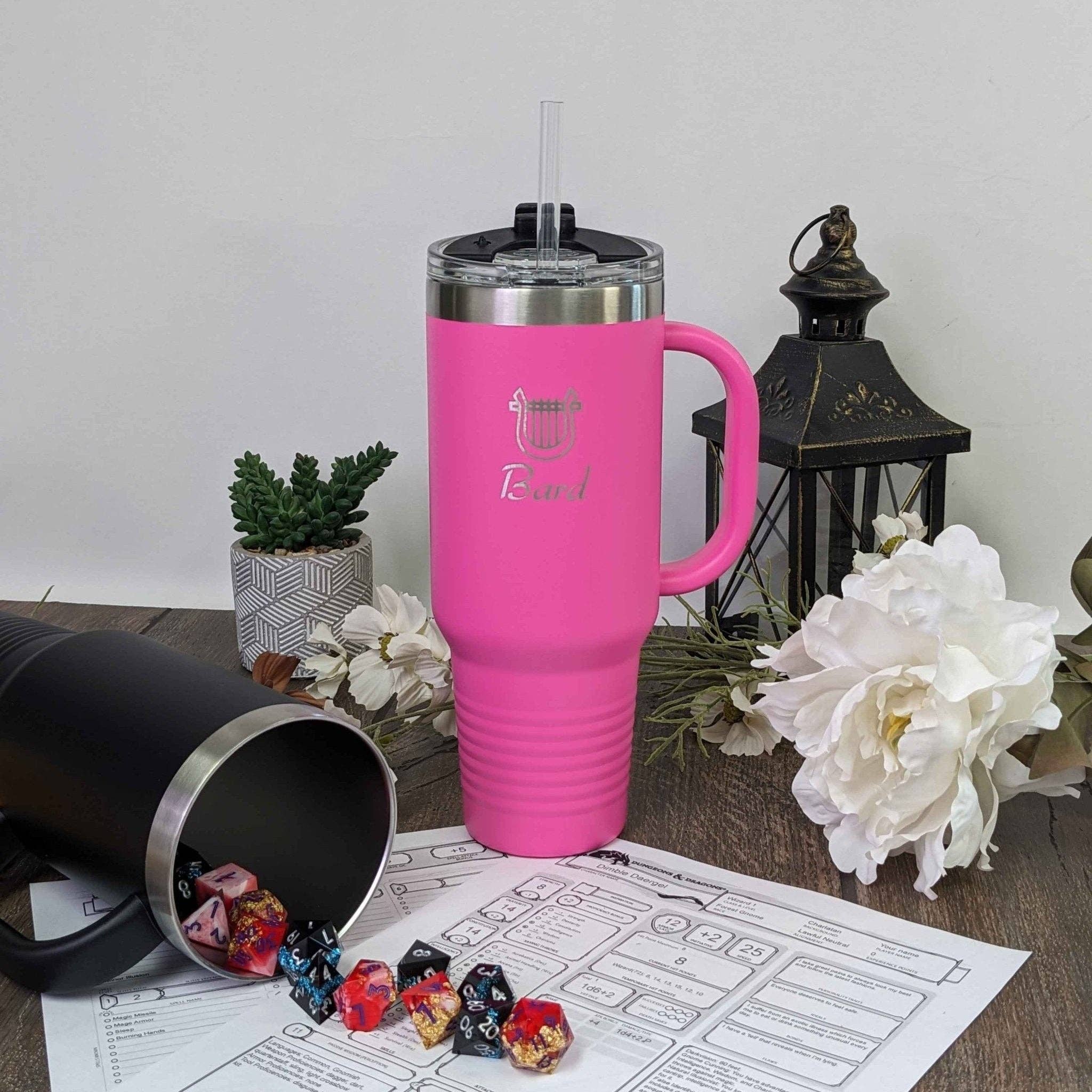 EBONWOOD - Wholesale Geïsoleerd drinkgerei - Bard DnD Klasse Tumbler - 40oz Dungeons & Dragons Bard Klasse Reismok3