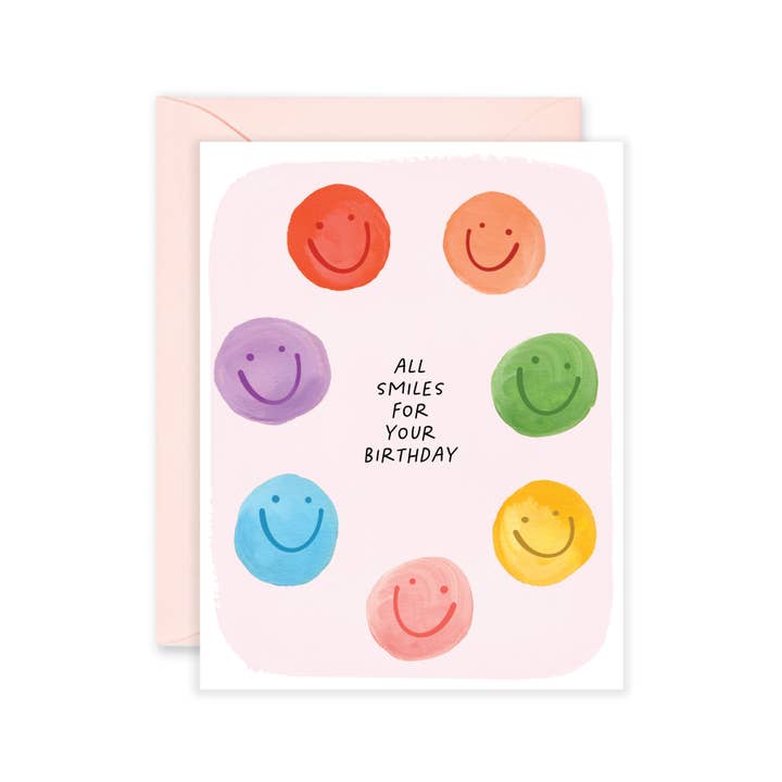 All Smiles Birthday Greeting Card for wholesale by Isabella MG