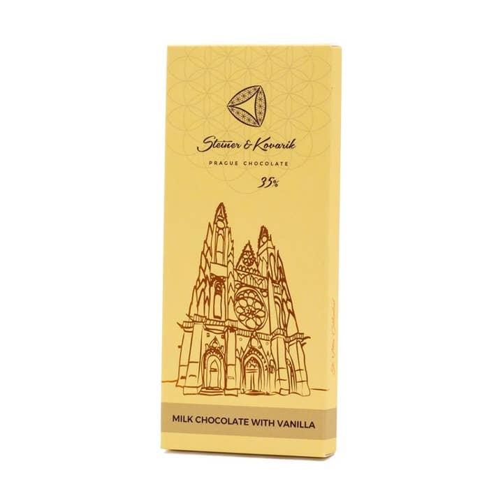 Milk Chocolate Bar, 45 g for wholesale by Prague Chocolate