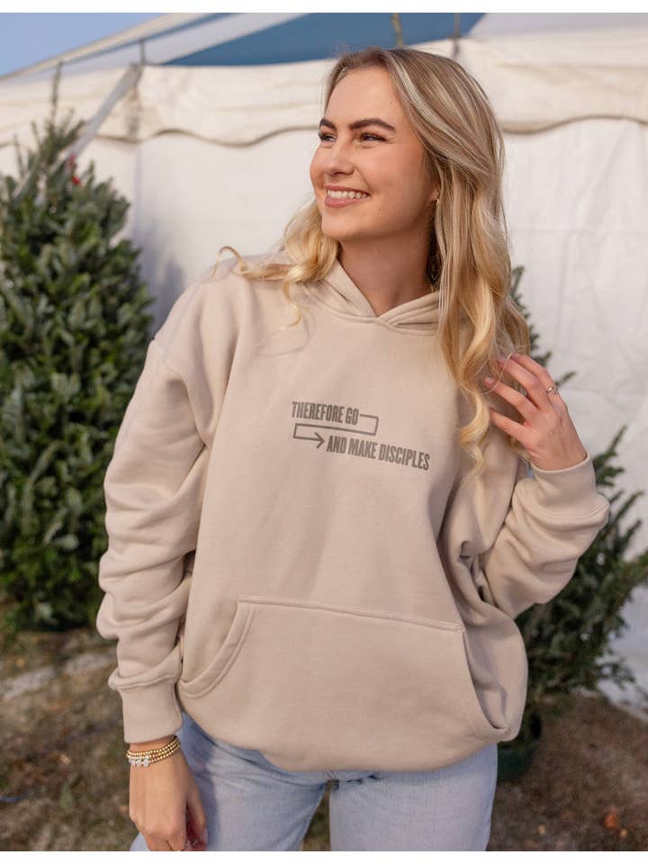 Elevated Faith - Venta al por mayor Sudadera con capucha - Mujer - Sudadera con capucha unisex Disciples Tan8