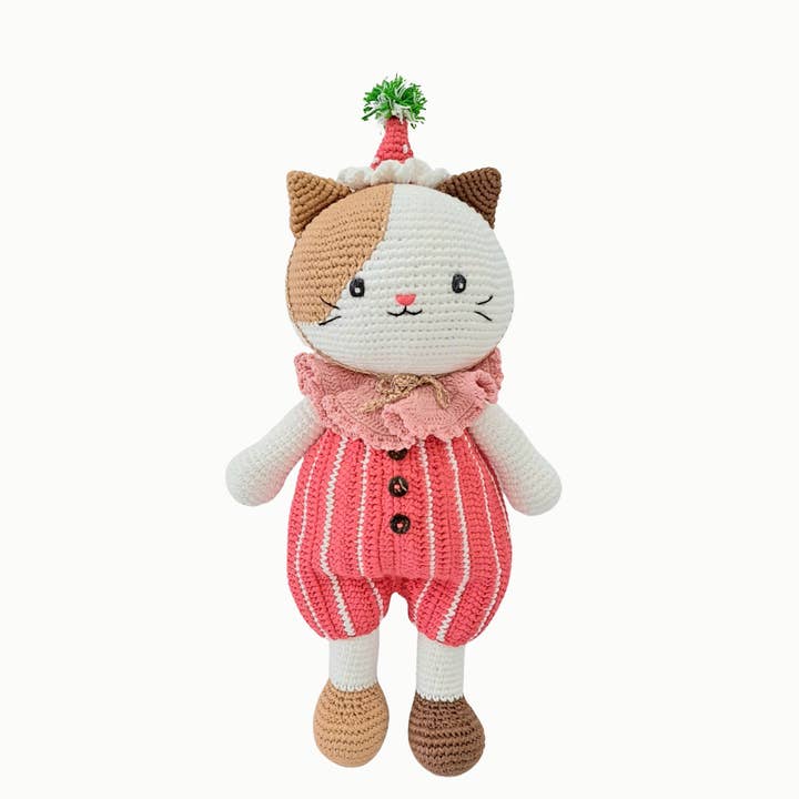 Misu Le Chaton - animal au crochet fait main pour la vente par Giramisu Canada
