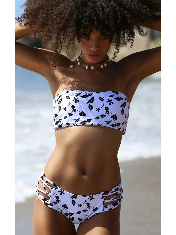 Forever Young Swimwear - Venta al por mayor Parte superior de bañador - Mujer - Top de bikini bandeau con tirantes Banzai Beach