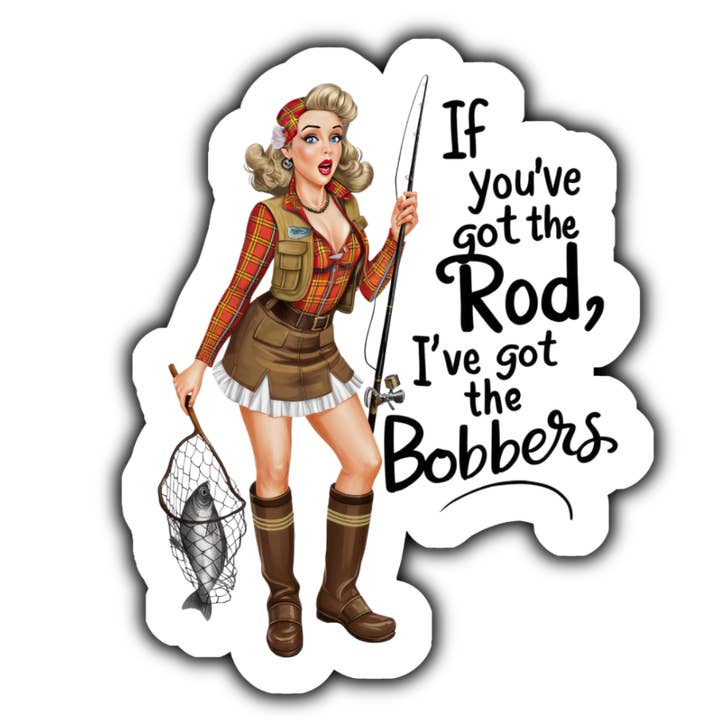 Si tu as la canne à pêche, j'ai l'autocollant Bobbers pour la vente par Stick to it creations
