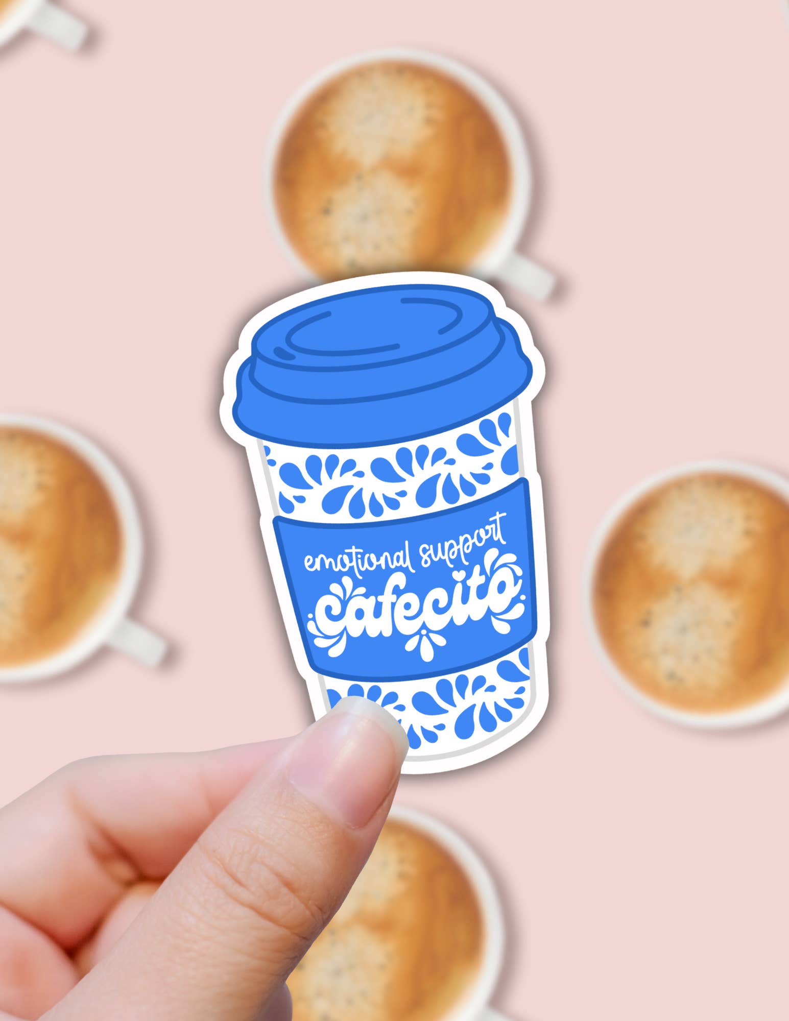 Lalatina Shop - Wholesale Sticker - Cafecito sticker,cute hispanic latina vinyl sticker,spanish