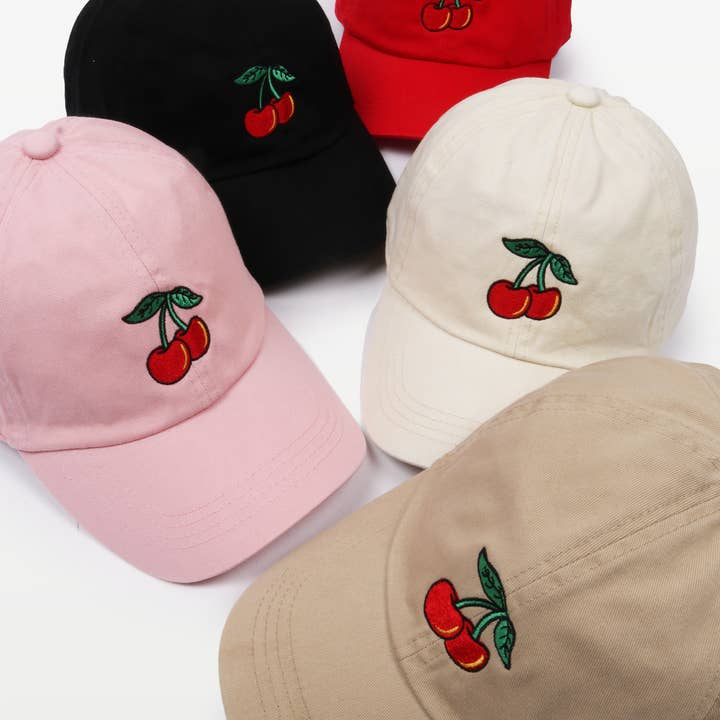 CHERRY Embroidery Baseball Cap for wholesale by David And Young