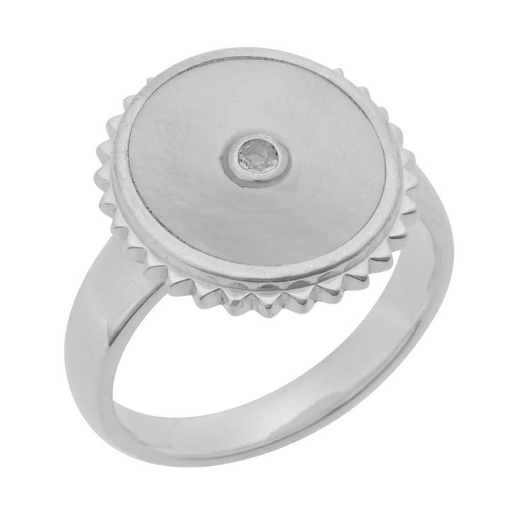Halcyon Shield Ring for wholesale by Murkani Jewellery