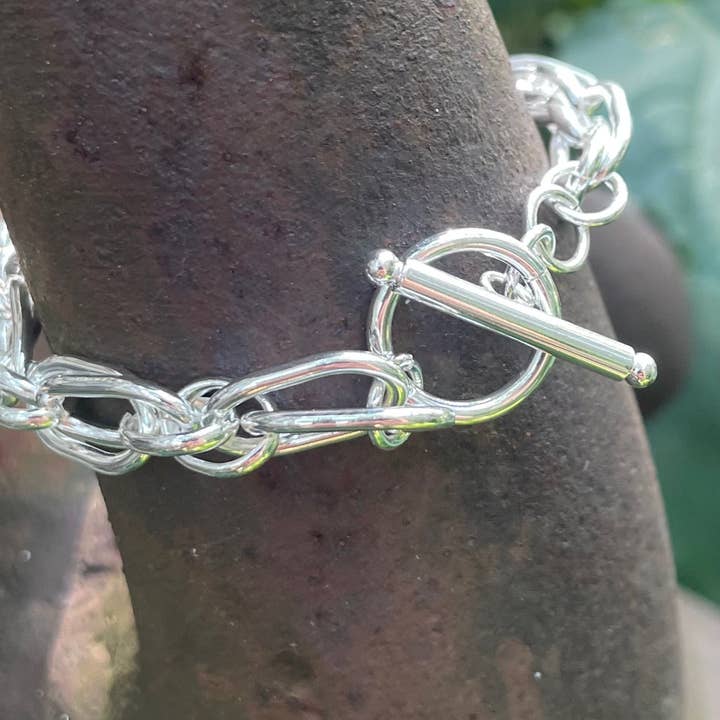 Bohemian Grace - Grace & Grit - Wholesale Link & Chain Bracelet - Silver Creek Sterling Link Bracelet.2