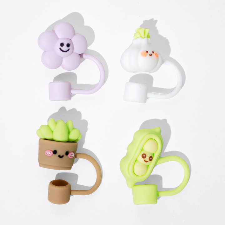 Silly Sprouts Sugerørstopper (4 stk.) for engroshandel hos CharCharms