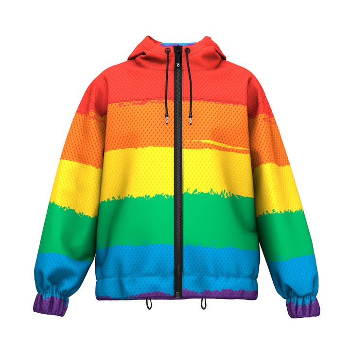 Giacca a vento arcobaleno LGBTQ per la vendita all'ingrosso da parte di FreshHoods