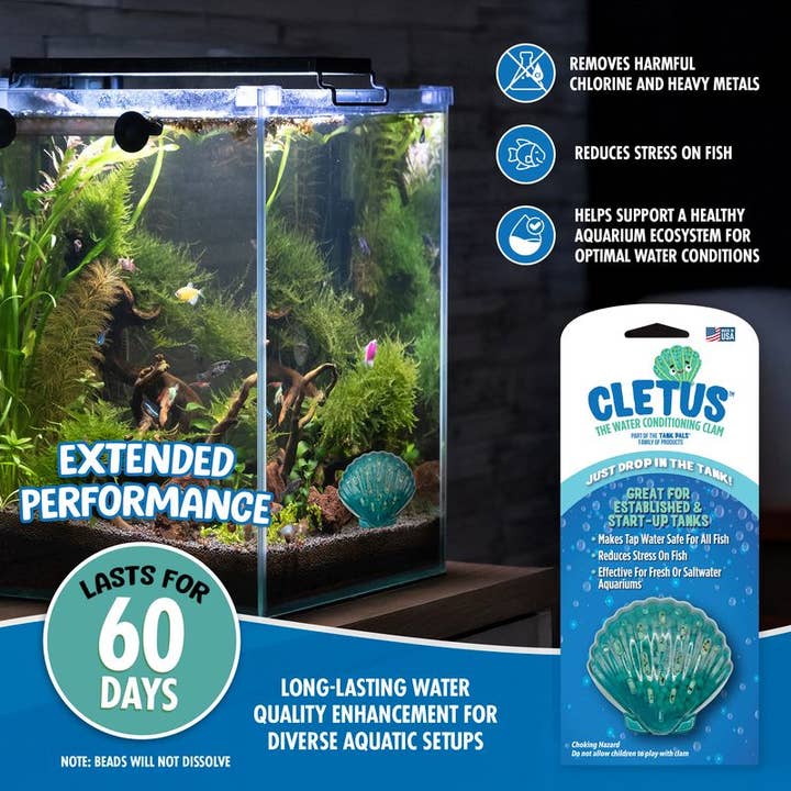 Cletus™ La Palourde de Conditionnement d'Eau pour la vente par Tank Pals™
