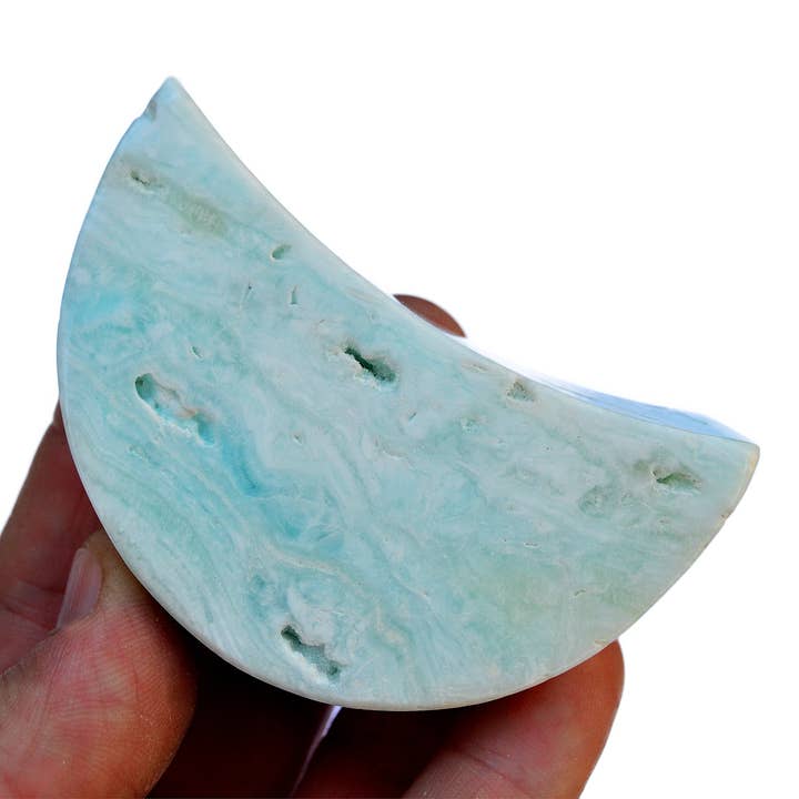 Kaia & Crystals - Wholesale Spiritual Stone/Crystal - Caribbean Calcite Moon (65mm)4